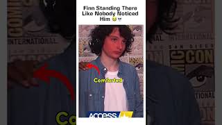 Finn Accidentally Became Background Character 💀#FinnWolfhard #MillieBobbyBrown #shorts