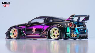 Nissan GTR R35 Liberty Walk Silhouette JPS Stance | Hot Wheels Custom Mini GT