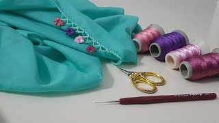 607 - Kolay Çeyizlik Tomurcuk Tığ Oyası Yapımı