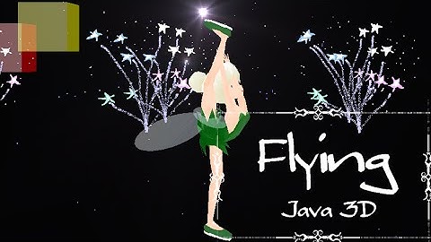 Java 3D: Flying Tinker Bell Skating Figures (Flowers&Cute Biellmann Spin)_5/空飛ぶティンカーベルのフィギュア