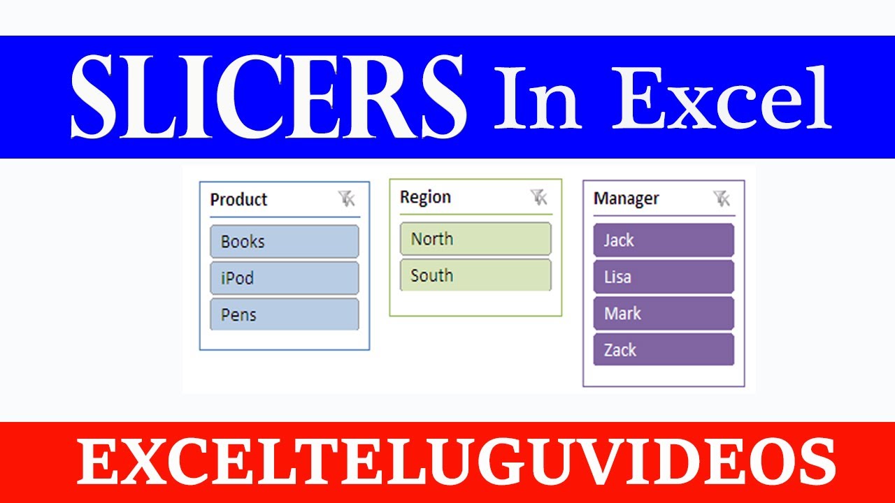 creating-slicers-in-excel-excel-telugu-videos-youtube