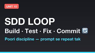 Spec-Driven Development Masterclass: SDD Loop — Build, Test, Fix, Commit | Section 04 - Unit 10