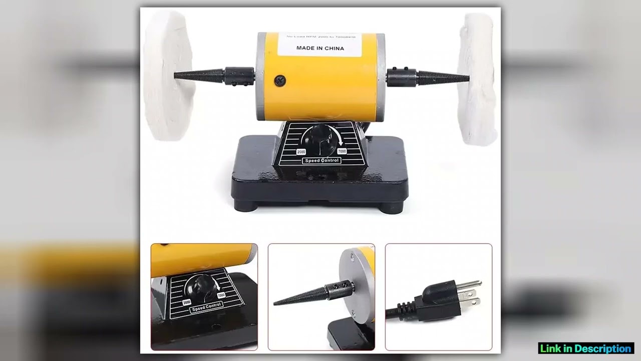 Jewelry Polishers Adjustable Variable Speed Bench Grinder Polishing Machine Dental Buffers and Lath