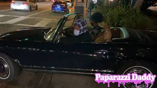 Cordae is asked why he left YBN as he was heading out from Nobu Malibu with his girlfriend