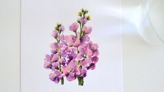 Stock Flowers: Watercolor Painting