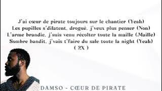 DAMSO - Cœur de pirate (clip lyrics) - @lerappeurdamso