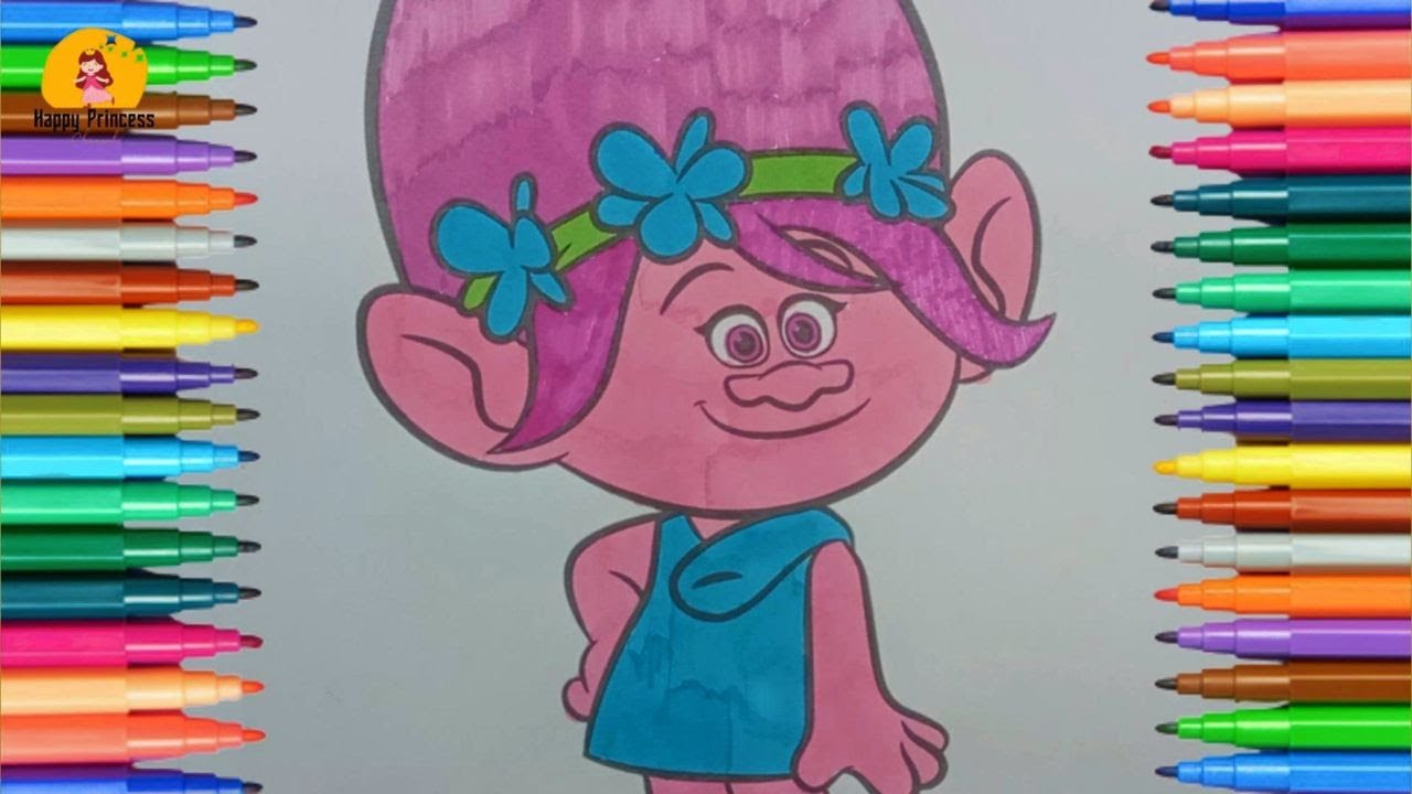 COLORING TROLLS | How to Coloring Trolls | Trolls - YouTube
