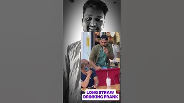 Funny Long Straw Drinking Prank 🤣🤣🤣🤣 #mrfuuny #funny #shorts #comedy #prank