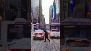 Snow Storm in New York City - Discovering NY State by Car #shorts