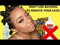 NEVER USE ALCOHOL TO REMOVE YOUR LACEWIGS / PROPER REMOVAL #boldhold full lace