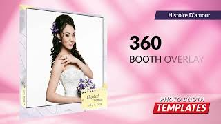 Histoire D'amour Photo Booth Templates Theme | PhotoBoothTemplates.com screenshot 5