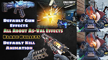 All About Mythic As Val Double Edge | Default Kill Effect | Blade Bullets | Asval Without Upgrade !