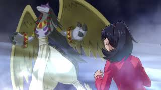 Labramon evolves into Anubismon