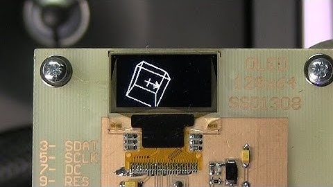 Vector Rotation (Spinning 3D Cube) + 0.96" OLED + 8bit AVR