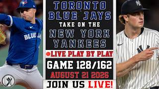 🔴 LIVE Blue Jays vs Yankees | Mason Fluharty vs Cam Schlittler | PLAY-BY-PLAY