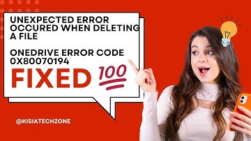 Fix Error Code 0x80070194 | OneDrive Unexpected Error (Windows 10/11 Solution)