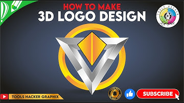 How to Make 3D Logo Design by Tools Hacker Graphix