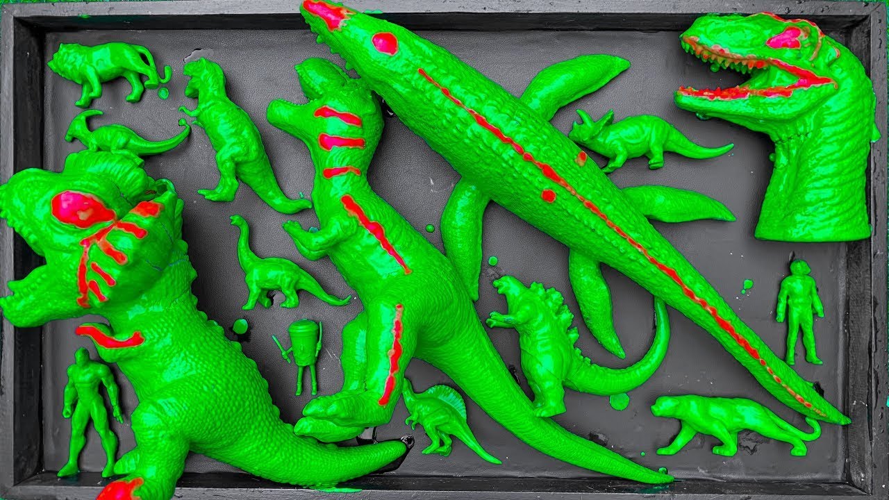 Динозавры из «Парка Юрского периода»: Тираннозавр/ Брахиозавр/ Скибиди/ Человек-паук/ Кинг-Конг/ ...