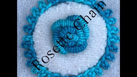 Rosette Chain Stitch for Left handed Stitchers