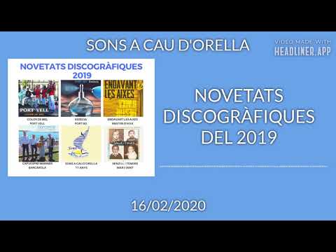 Sons A Cau d&rsquo;Orella - Novetats discogràfiques del 2019