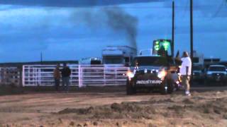 Tom Hansens The Hybrid 1st place 3.0 Sled Pull Big Piney 2013 327 Feet