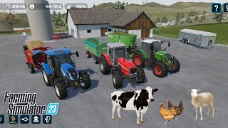 Fs23 Farming Simulator23 İnek Tavuk Ve Koyun Beslemek Hayvanlar Nasıl Beslenir