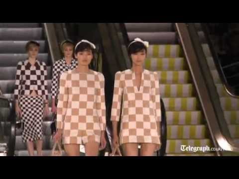 Retro and escalators from LOUIS VUITTON – Paris Spring/Summer 2013