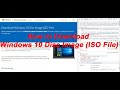 How to Download Windows 10 Disc Image ISO File.