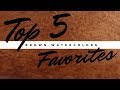 My Top 5 Favorite Watercolors: Browns