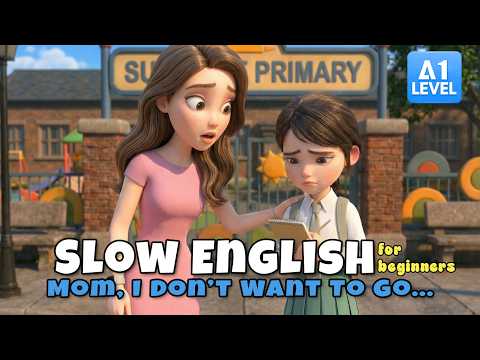 Maya and Leo First Day of School | Easy English Listening Story for Beginners (A2 Level)