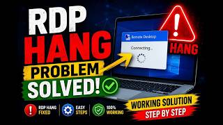 RDP Hang Problem Solved | Remote Desktop Freezing Fix (100% Working) | Windows 10/11