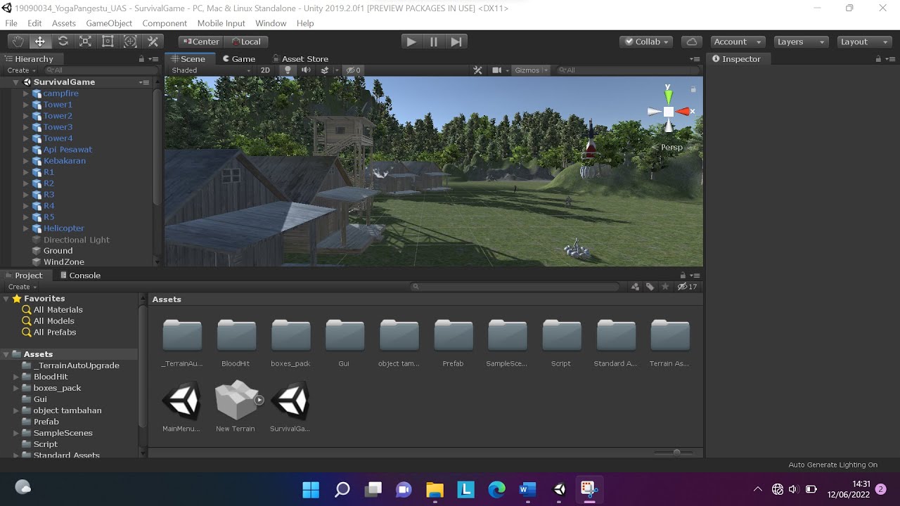 Demo GameDevelopment Menggunakan UNITY - YouTube