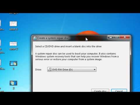 Windows 7: How to Create a Recovery Disc