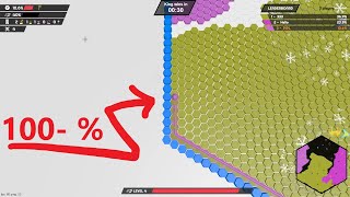 Hexanaut.io  - SO YET NO ONE COULD!!! -  Map control. 100 % - I made them all!!!