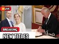 Prince Edward and duchess Sophie excusing Charles gave them new titles, honoring their dedication