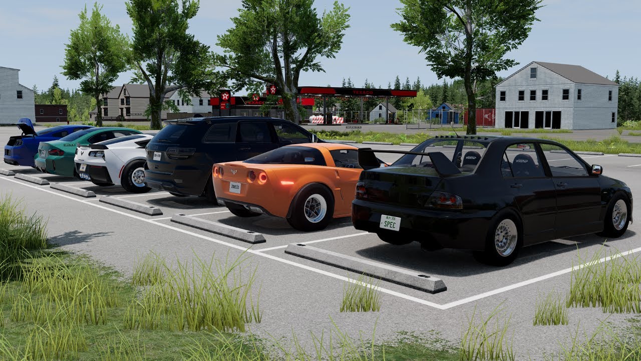 BeamNG Online | 902HP Nitrous Evo IX - Car Meet, Highway Street Racing vs 800-1600HP Street Cars