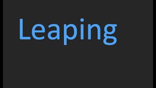 Leaping Task #3