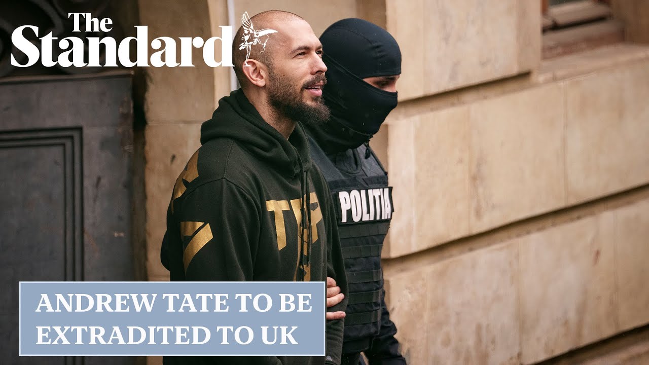 Andrew Tate to be extradited to UK on rape and human trafficking allegations