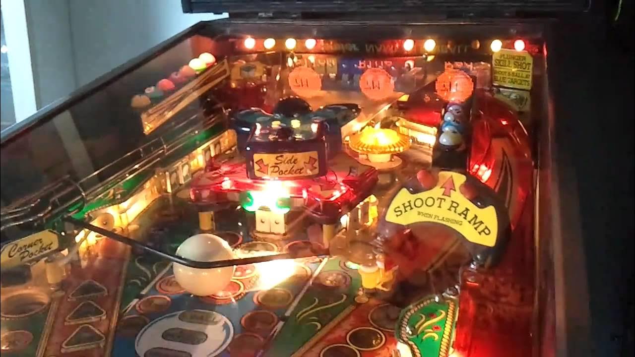 1992 Gottlieb Cue Ball Wizard pinball machine YouTube