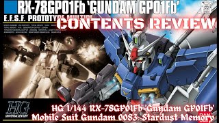 Contents - High Grade 1/144 RX-78GP01Fb Gundam GP01Fb | Mobile Suit Gundam 0083: Stardust Memory