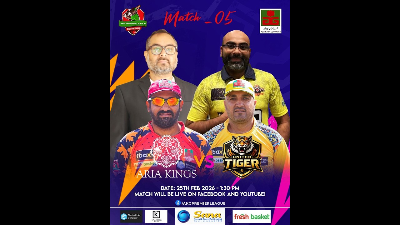 AKG Premier League Season 3 | Aria Kings vs United Tigers | Match No.5