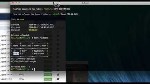 Building a Redis cluster with Bosh and FiFo / SmartOS