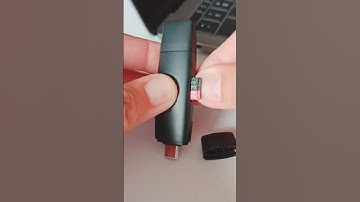 Removing a microSD from the memory card reader that has been unplugged from the Macbook #shorts