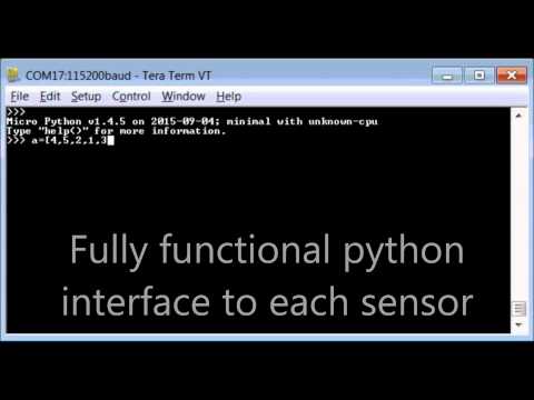 Micropython powering edyza sensors
