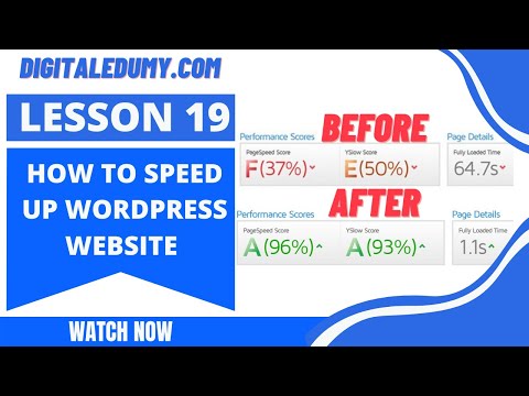 How to Speed Up Wordpress Website | W3 Total Cache Wordpress Plugin Hindi