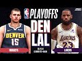 NBA PLAYOFFS GAME 4: NUGGETS (2) vs LAKERS (7) | NBA 2K24 ULTRA REALISTIC GRAPHICS | K4RL 2K