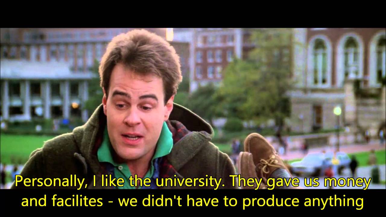 Ghostbusters -  Personally I like the university