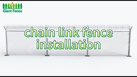 How to install chain link fence with razor barbed wire
