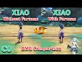 Xiao with frauzan vs without faruzan how much the difference gameplay dmg comparison