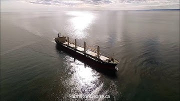Cargo Ship drone video